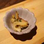 北海寿司と天ぷら すし山 - 【前菜 3種】　北海珍味3種  ■つぶ貝山葵菜