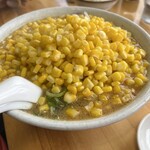 すすきの亭 御器所店 - 味噌ラーメン大盛り、コーントッピング