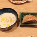 葵リベロ - カリフラワーのスープ・パン
