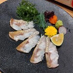 玄海の活魚と糸島直送の食 博多居酒屋 どげん海 - ノドグロ炙り刺し