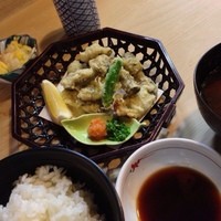 よし梅 人形町本店 - 牡蠣の天ぷら定食