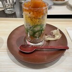 OMOカフェ&ダイニング - 落とさないように食べるの難しいです。