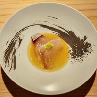 鮨 由う - ヒラメと縞鯵