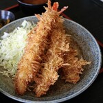 かつどんのかつどん家 - エビフライ定食 (3本)