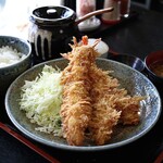 かつどんのかつどん家 - エビフライ定食 (3本) 1,280円