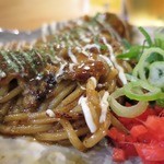 鉄板居酒屋OHANA - オムソバ