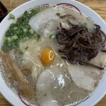 丸幸ラーメンセンター - 特製らーめん+キクラゲ