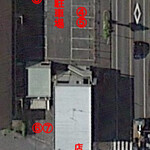 麺屋 祐 - 駐車場の位置（Googleマップ）