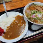 ほそ島や - 中華そばとカレーライスのセット