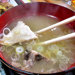 Shokudou Wa-Pu - 「日替りＡ定食（２０１３年１２月）」のアラ汁