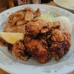 小池寿司食堂 - 鶏唐揚げ生姜焼き