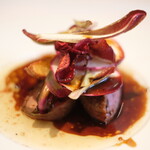 ラ・リューン - ランチコース 5000円 のフランス産 鴨のポワレ ポワブルキュベベ