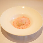 ラ・リューン - ランチコース 5000円 のメレンゲのソルベ イチゴのグラニテ