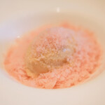 ラ・リューン - ランチコース 5000円 のメレンゲのソルベ イチゴのグラニテ