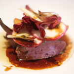 ラ・リューン - ランチコース 5000円 のフランス産 鴨のポワレ ポワブルキュベベ