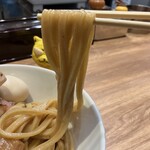 自家製麺 つきよみ - 極太麺、にゅ〜〜ん！