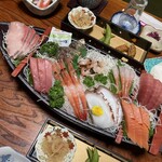だいくどん - 料理写真:舟盛りドドーン！