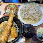 たかはしや - 料理写真:△大エビ天丼セット　1850円