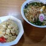 朋友 - 料理写真:半チャンセット¥1000