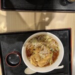 いろり庵きらく - 青森県産帆立かき揚げ蕎麦