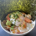 寿し政 - ミニぶっかけ丼