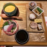 神楽坂 久露葉亭 - 和食ランチ 【艶】3200円  和惣菜 温物 御造り