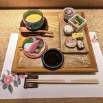 神楽坂 久露葉亭 - 和食ランチ 【艶】3200円  和惣菜 温物 御造り