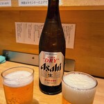 貝出汁らぁ麺 みぎわ - 瓶ビール（500円）