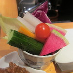 こくりこ - 野菜スティック 自家製鳥肉味噌