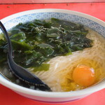 ラオシャン 厚木 - 本日いただいた、”月見ワカメタンメン” 750円です。