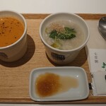 Soup Stock TOKYO - 瀬戸内産真鯛の七草粥、オマール海老のビスク