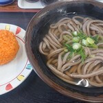 手打ちうどん 一屋 - そばとハムエッグ(’-’*)♪