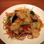 孝蘭 - 海鮮焼きそば(揚げ麺)