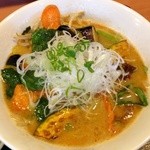 のっぴんらー麺 - 野菜らーめん（800円）