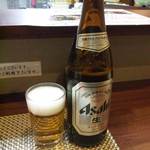 佳肴ながつき - 瓶はアサヒ（\480）