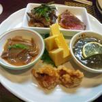 佳肴ながつき - ちょこっと前菜セット（生中とセットで\1,200）