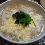 佳肴ながつき - 卵とじにゅう麺　チビ一人でが完食（＾＾；