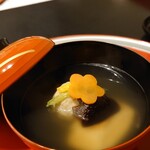 隠れ里車屋 - 椀盛（鴨雑煮）