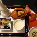 隠れ里車屋 - 焼物八寸