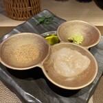 Tokyo Style Noodle ほたて日和 - ホタテのカルパッチョと薬味