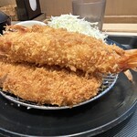 松のや - ロースかつ＆有頭大海老フライ（2尾）定食(¥1,530)