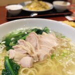 健康中華庵 青蓮 - 蒸し鶏肉麺セット