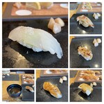 いわ志 - ぶり・ほたて・平目・さわら・胡麻豆腐・赤出汁