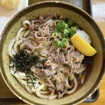 府中家 - 肉ぶっかけうどん(温)