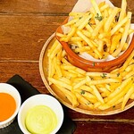 Large portion! Spilled potato fries