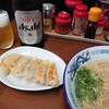 らーめん八 - 料理写真:らーめん＆餃子＆ビールの至福セット♪
