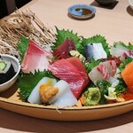 刺身と寿司 魚や一丁 - 本日の大漁小舟盛り2,748円
