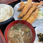 ラーメン再会 - ミックスフライ定食