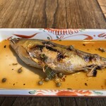 梶ヶ谷 海老民 - 子持ち鮎の有田さんしょう煮