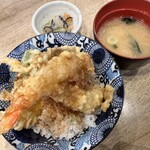 天ぷら酒場 上ル商店 - 特製天丼のセット